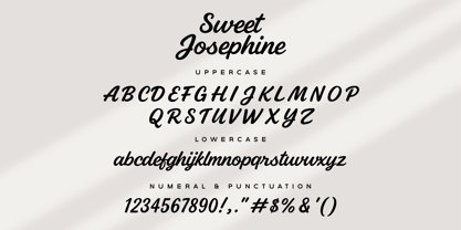 Sweet Josephine Font Poster 14