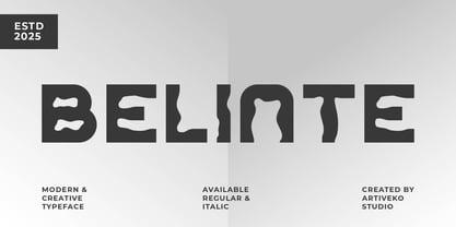 Belinte Font Poster 1