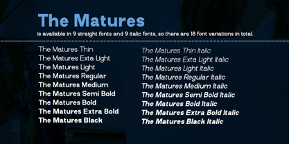 The Matures Font Poster 4