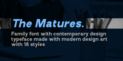 The Matures Font Poster 3