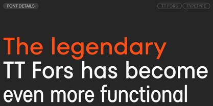 TT Fors Font Poster 3