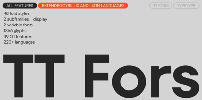 TT Fors Font Poster 1