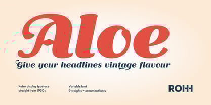 Aloe Font Poster 1