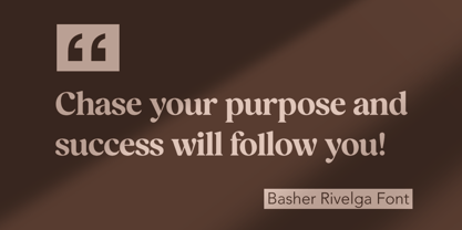 Basher Rivelga Font Poster 11