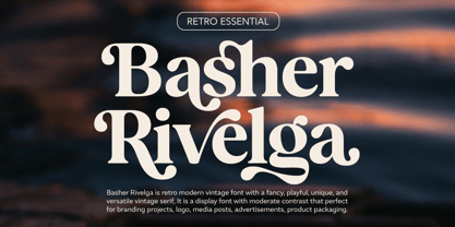 Basher Rivelga Font Poster 1