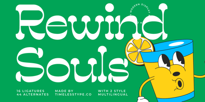 Rewind Souls Font Poster 1