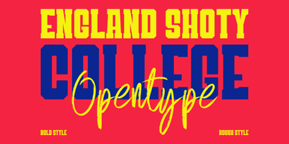 England Shoty Font Poster 2