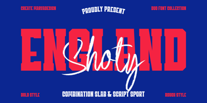England Shoty Font Poster 1