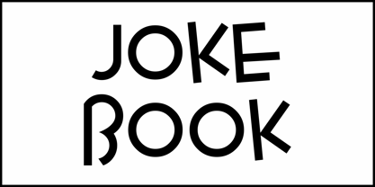 Joke Book JNL Font Poster 2