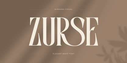 Zurse Fashion Font Poster 1