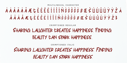 CF Crimptoned Font Poster 7