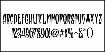 Sinister Nouveau JNL Font Poster 3