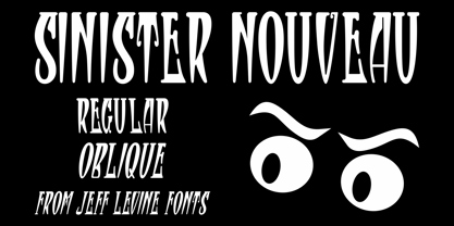Sinister Nouveau JNL Font Poster 1