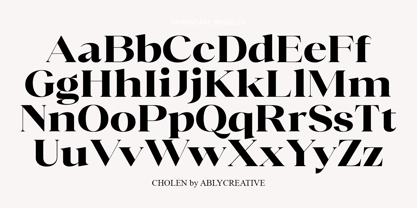 Cholen Font Poster 3