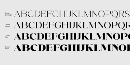 Cholen Font Poster 2