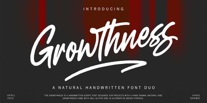 Growthness Font Poster 1