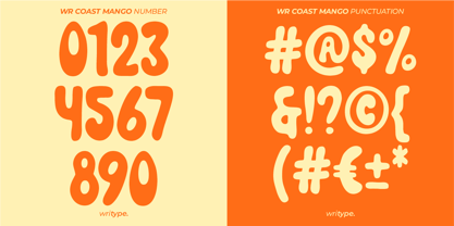 WR Coast Mango Font Poster 5