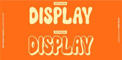 WR Coast Mango Font Poster 2