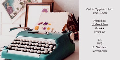 Cute Typewriter Font Poster 6