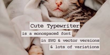 Cute Typewriter Font Poster 1