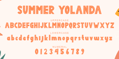 Summer Yolanda Font Poster 5
