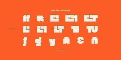 Blooby Chunky Block Font Poster 12