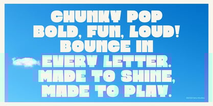 Blooby Chunky Block Font Poster 2
