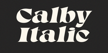 Calby Font Poster 4