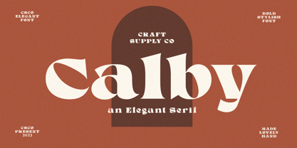 Calby Font Poster 1