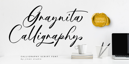 Graynita Calligraphy Font Poster 1