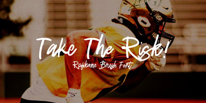 Radien Brush Font Poster 9