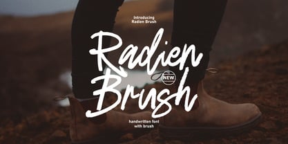 Radien Brush Font Poster 1