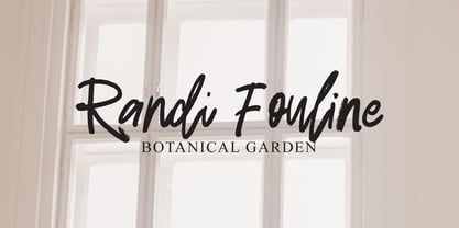Radien Brush Font Poster 2