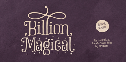 Billion Magical Font Poster 1