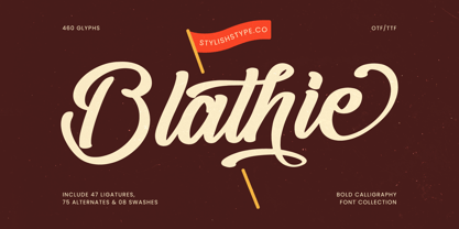 Blathie Font Poster 1