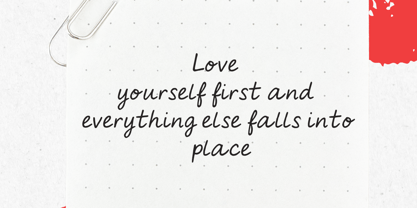 Lively Note Font Poster 3