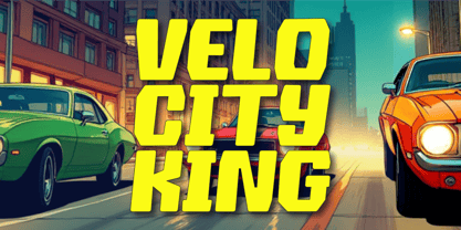 Velocity King Font Poster 1
