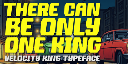 Velocity King Font Poster 5