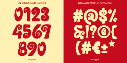WR Magic Swirl Font Poster 5