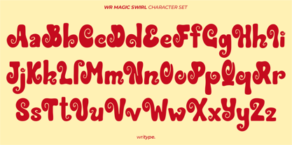 WR Magic Swirl Font Poster 4
