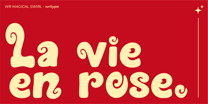 WR Magic Swirl Font Poster 2