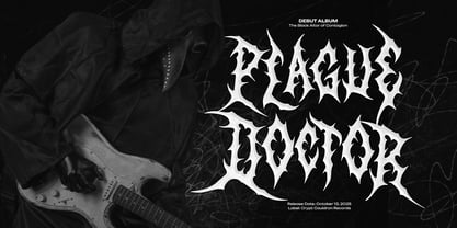 Blek Mary Font Poster 2