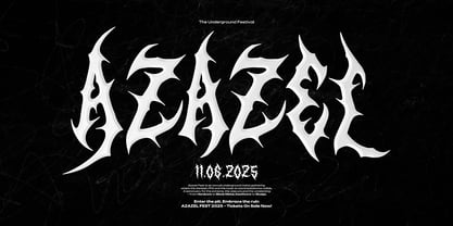 Blek Mary Font Poster 5