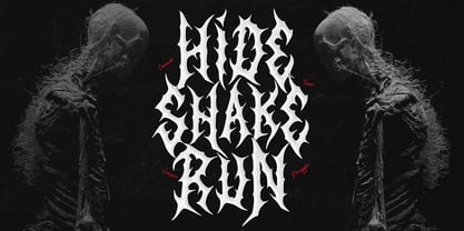Blek Mary Font Poster 4