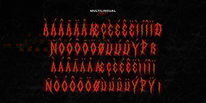 Blek Mary Font Poster 11