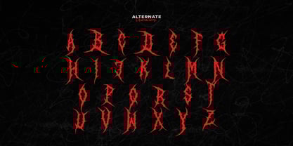 Blek Mary Font Poster 12