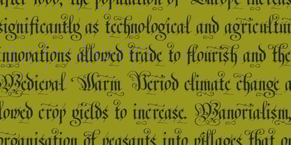 Fraktur Blackletter Font Poster 4