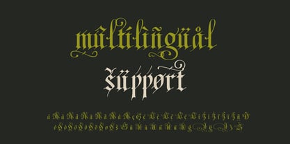 Fraktur Blackletter Font Poster 6