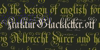 Fraktur Blackletter Font Poster 1