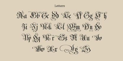 Fraktur Blackletter Font Poster 3